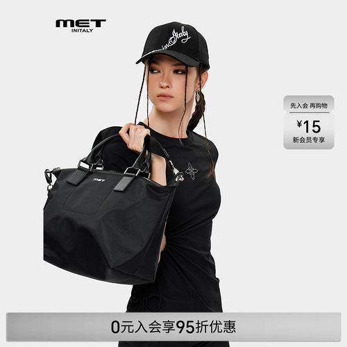 MET initaly麦特潮牌棒球帽男女同款字母印花韩版弯檐情侣帽子