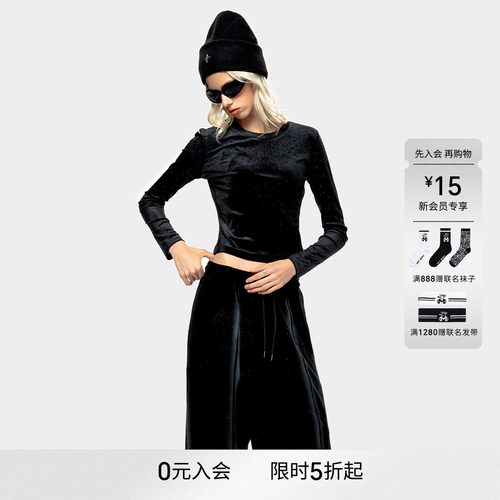 MET initaly麦特美式复古休闲打底衣女早春新款休闲百搭T恤