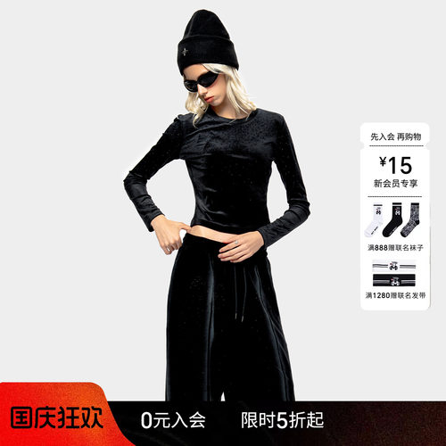 MET initaly麦特美式复古休闲打底衣女早春新款休闲百搭T恤