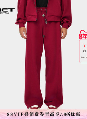 MET initaly麦特美式复古高腰潮牌休闲裤男夏季新款百搭裤子