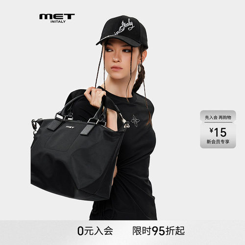 MET initaly麦特潮牌棒球帽男女同款字母印花韩版弯檐情侣帽子