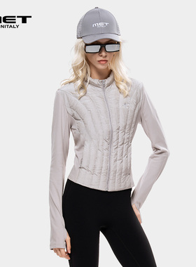 MET initaly轻户外立领羽绒服女冬季修身收腰显瘦短款保暖外套