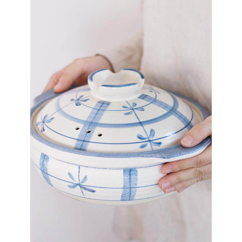 曼叙砂锅家用耐高温煲汤炖锅大容量煲仔饭锅燃气灶专用可明火汤锅