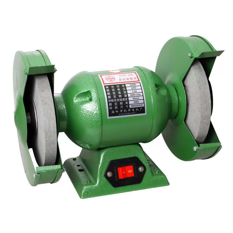 纯铜台式砂轮机多功能砂轮机250W550W砂轮机220V380V工业款磨刀机