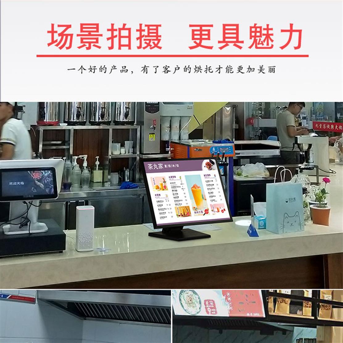 奶茶店菜单展示牌吧台桌面立式 LED发光点餐价目表灯箱广告牌定制