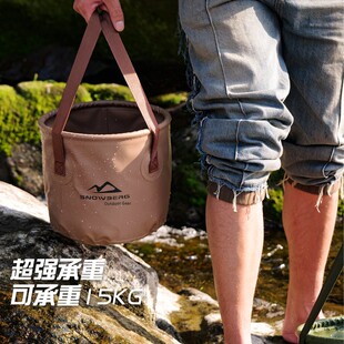 露营水桶轻便折叠钓鱼桶 耐用钓鱼桶  防冻耐磨钓鱼桶 渔具收纳桶