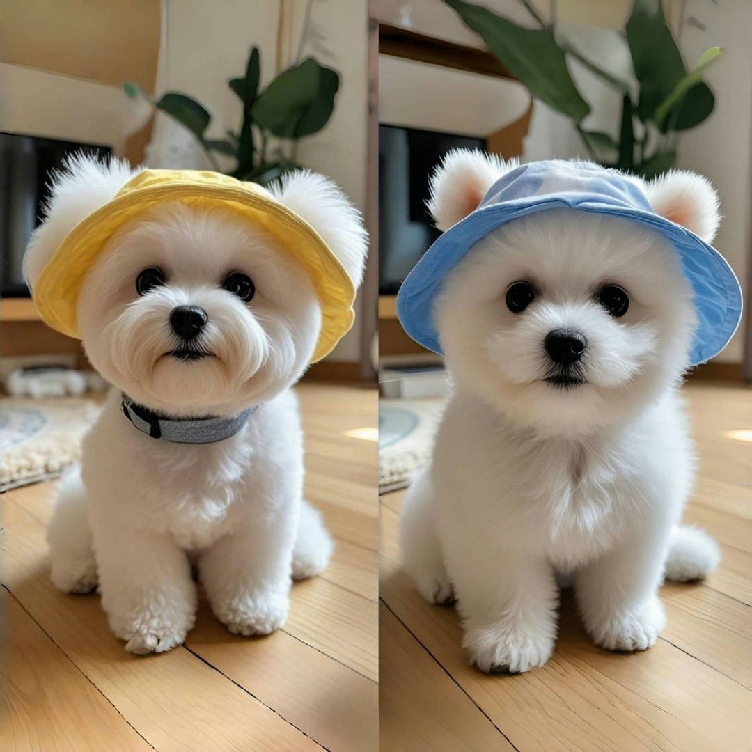 狗狗帽子宠物夏季薄款防晒帽子比熊柯基柴犬中小型犬外出装饰拍照
