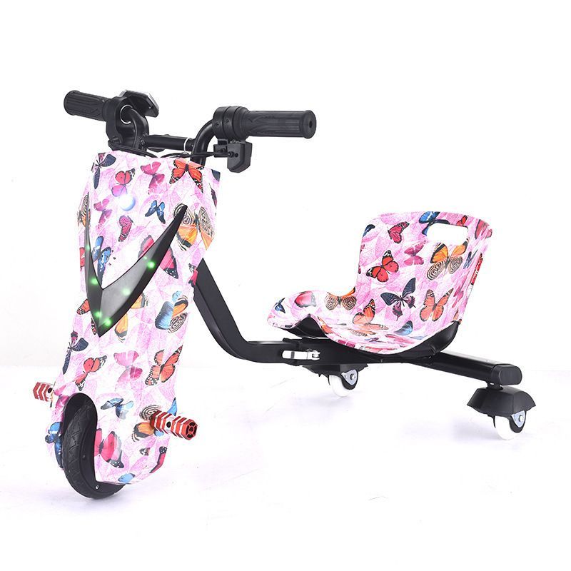 儿童电动三轮漂移卡丁车便宜可伸缩扭扭车成人漂移车网红电动新款