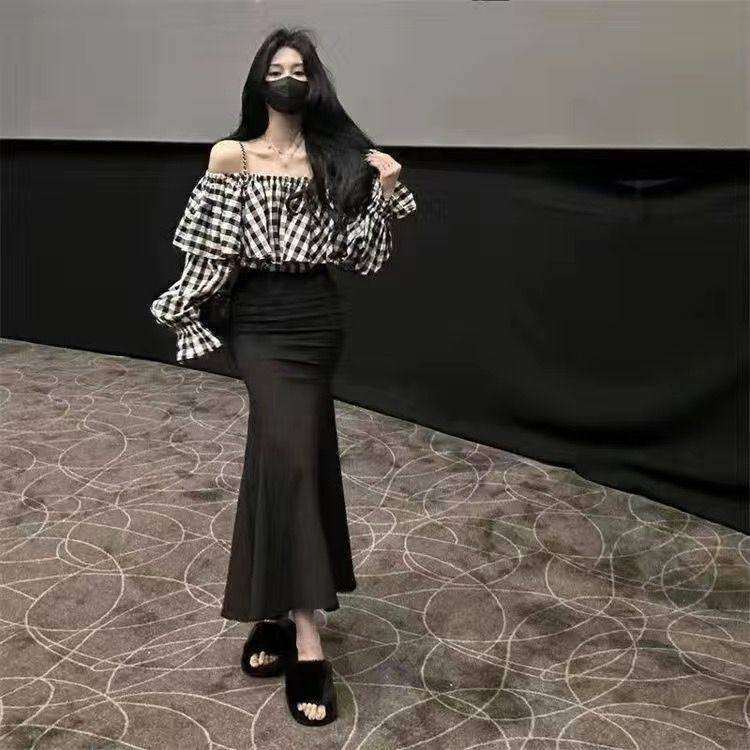 高级感早秋套装女荷叶领2025时尚套装