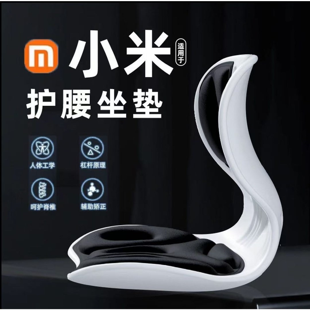 护腰坐垫人体工学腰靠坐姿椅座椅脊椎腰托靠垫一体办公室久坐不累