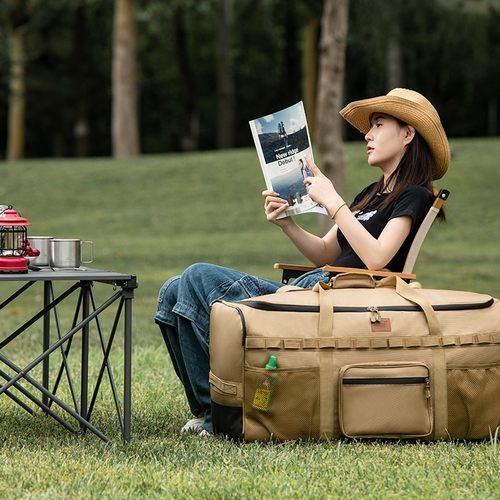 【现货】户外大容量拖轮包 加厚防泼水可扩容收纳包 带轮行李包