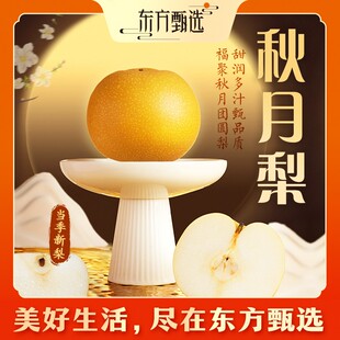 京东 顺丰 东方甄选自营秋月梨鲜果应季 新鲜水果整箱礼盒坏果包赔