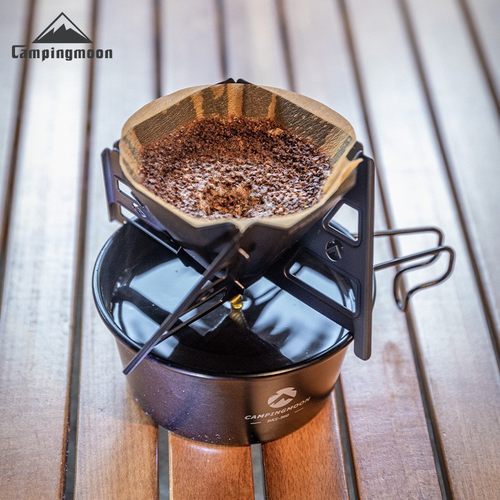 CAMPINGMOON柯曼 【直播专属】咖啡系列手冲咖啡漏斗不锈钢折叠支