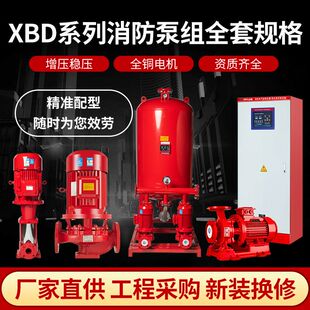 消防泵增压稳压成套设备电动机消防泵组xbd室内外消火栓泵喷淋泵