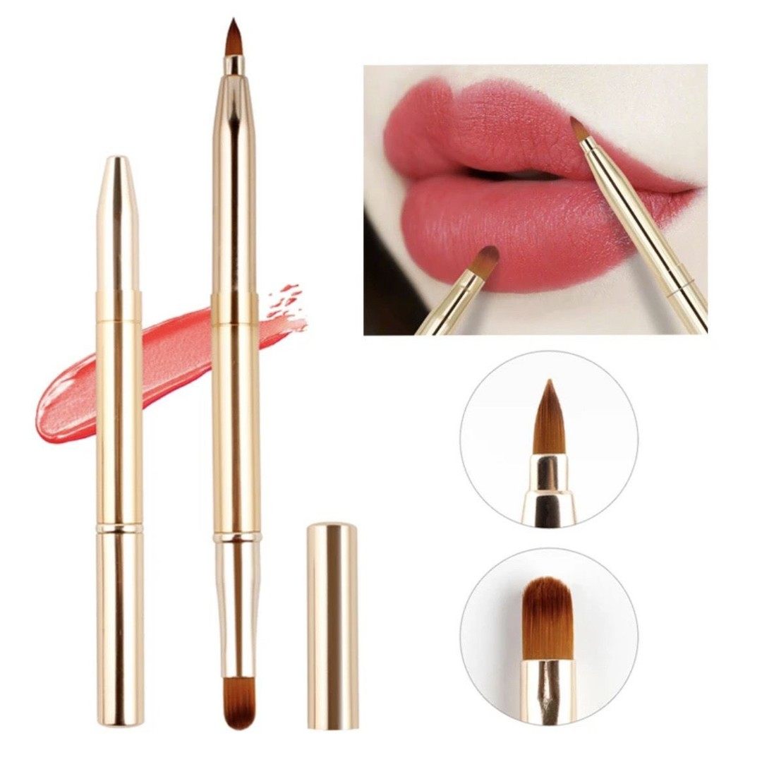 程十安推荐伸缩双头口红刷柔软带盖唇刷初学者唇线笔涂润唇专用,家庭/个人清洁工具,洗脸刷/化妆刷,淘宝优惠券,粉丝福利购,淘宝优惠卷