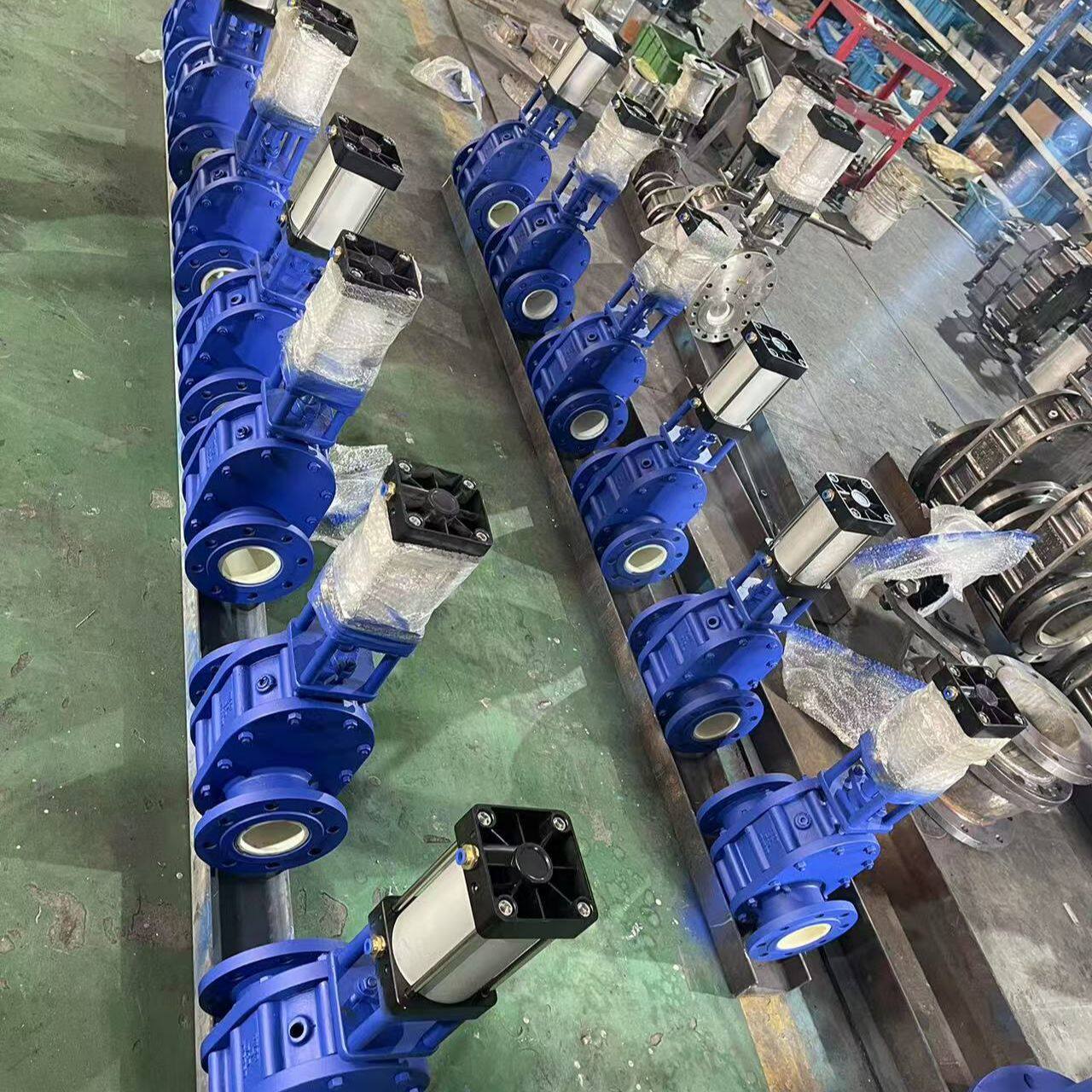 Z644TC气动陶瓷双闸板阀双闸板灰仓泵出料阀双插板阀出料阀厂家