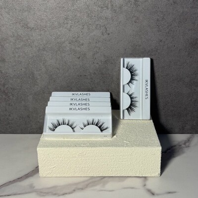 【组合装】IKVLASHES欧美整簇假睫毛超舒服软高质量水貂浓密