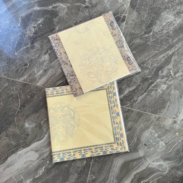 2种图案蜡染纯生宣纸2包共20张