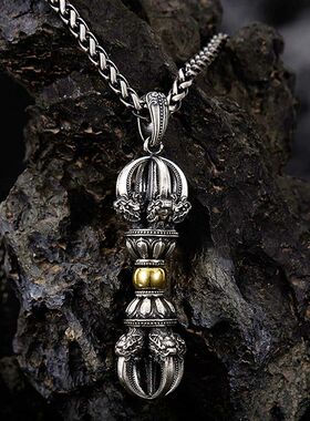 男士猎奇吊坠钛钢吊坠 新款男士吊坠小众时尚个性霸气潮百搭复古