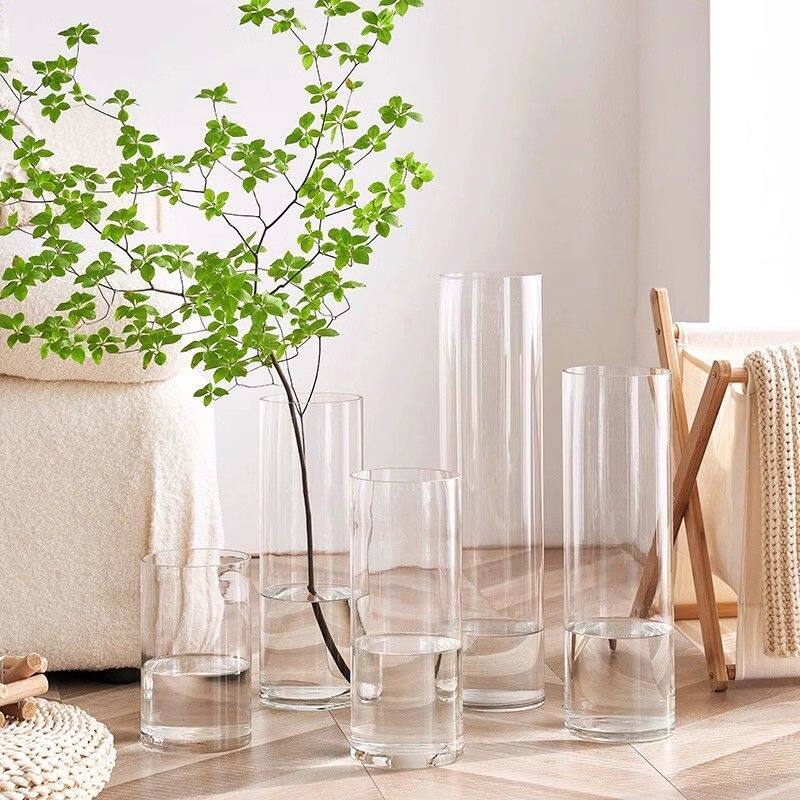 龟背竹花瓶花璃佳人花瓶水培水养吊钟马醉木龟背竹银柳富贵竹鲜花