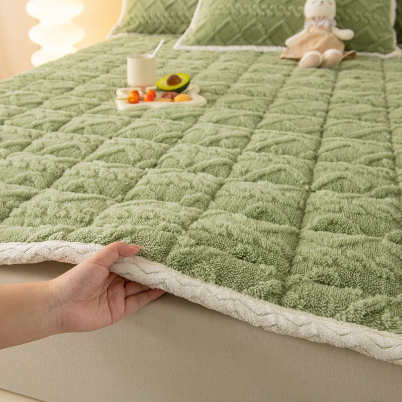 可定制水洗保暖牛奶绒床垫褥子榻榻米床盖防滑保护垫宿舍床褥毛毯