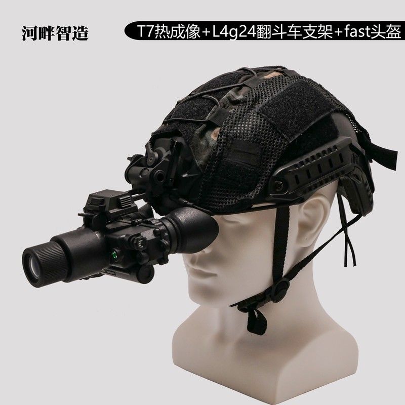 t7暗区突围热成像同款模型周边头盔头戴式夜视仪cos装备模块武器