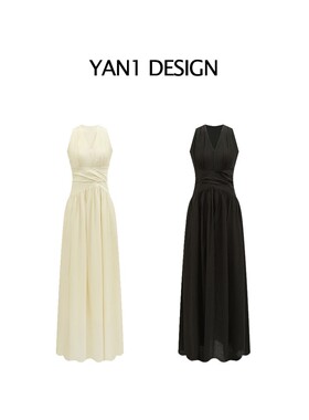 Yan1Desgin/妍妍【戛纳之夜】气质显瘦连衣裙夏季新品收腰连衣裙