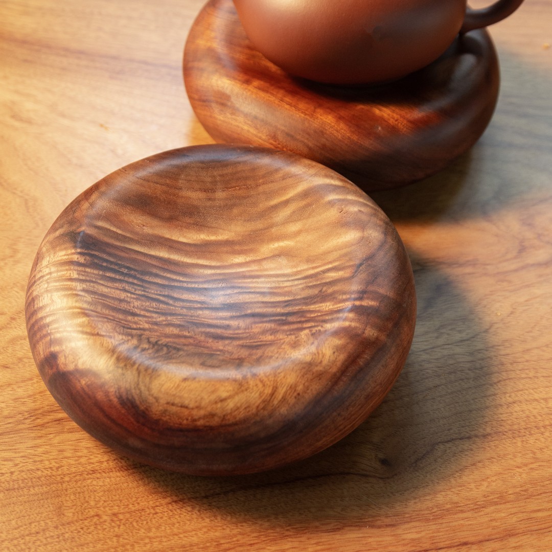 16*5尺寸香樟木实木壶承底座