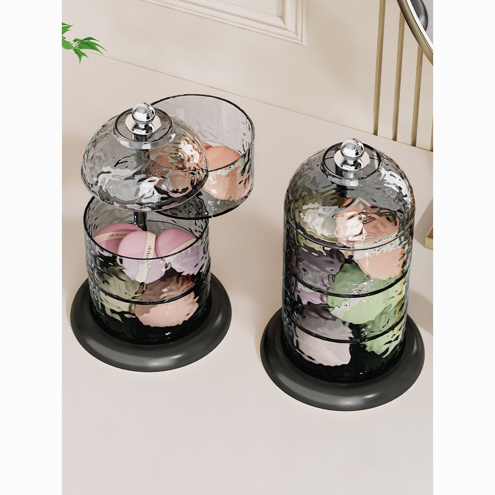 旋转刷筒化妆品收纳盒桌面口红眼影刷置物架粉扑化妆刷子饰品收纳