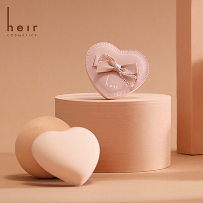粉扑尖子生 - Heir爱心棉花糖粉扑干湿两用遮瑕定妆不吃粉