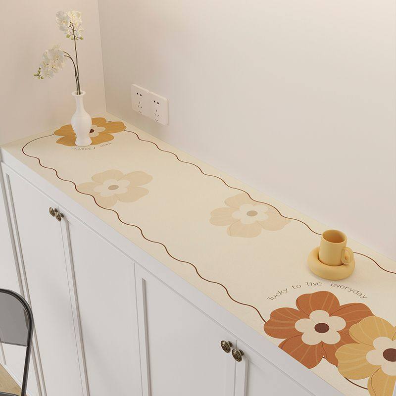 柜面保护垫玄关柜垫子桌垫防水防油免洗奶油风皮革餐边柜电视柜台,居家布艺,桌布,淘宝优惠券,粉丝福利购,淘宝优惠卷