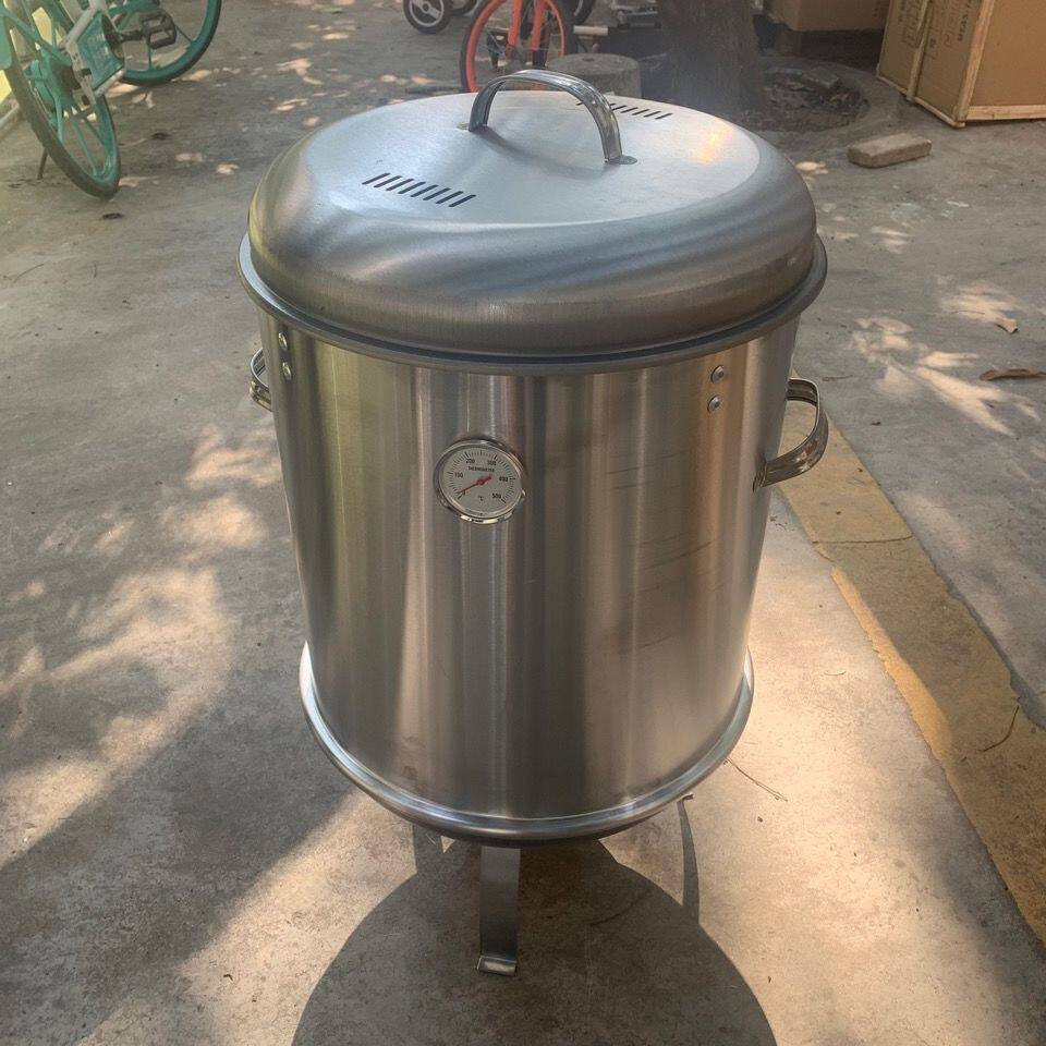 商用烧鸡烤鸭炉烤羊肉串40宽多功能户外木炭烧烤炉不锈钢吊炉家用
