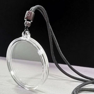 纪念币保护壳空心可打开吊坠30/40盒 可拆款装金银钱币五帝钱圆形