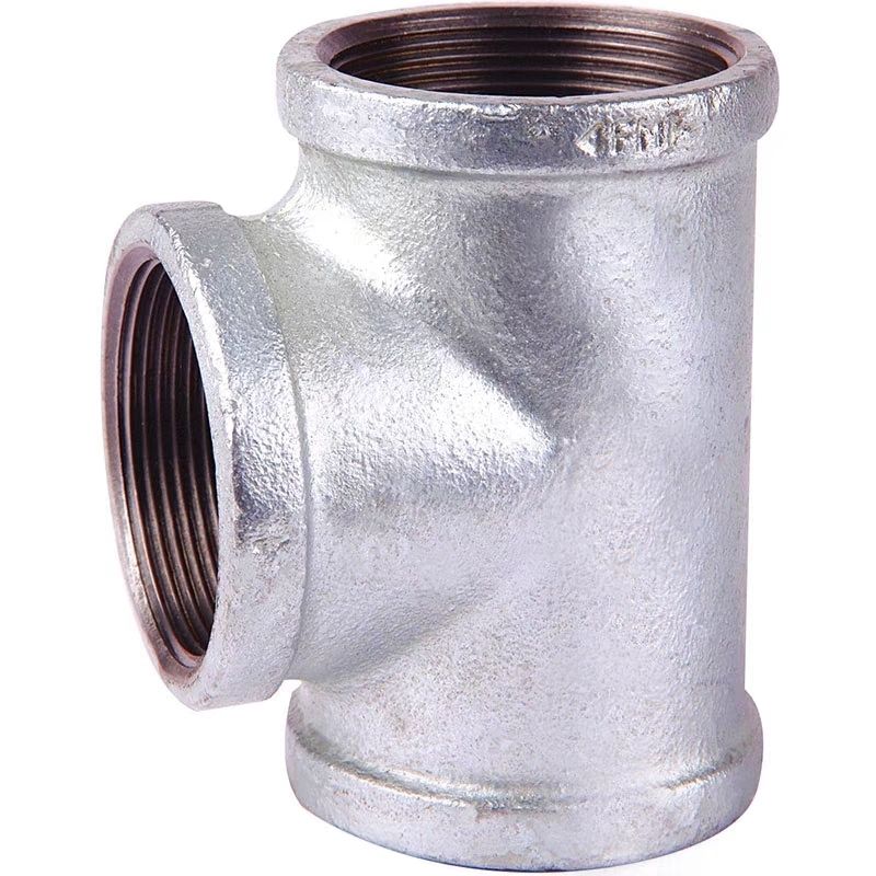 一寸水管接头镀锌玛钢三通接头 铸铁丝扣内丝三通4分6分1寸DN15 2