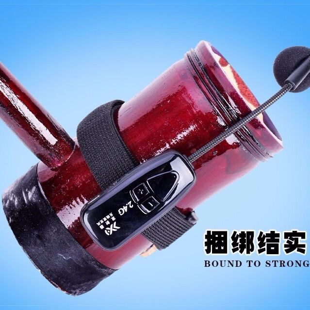 二胡扩音器专用无线麦克风拾音器小提琴萨克斯笛子吉他乐器话筒