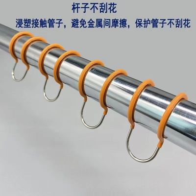 防风衣架扣子304不锈钢防风晾衣架阳台固定卡扣室外晾衣杆防滑卧