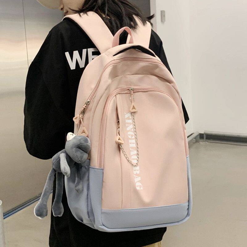 书包女大容量高中学生初中生ins潮流背包大学生旅行电脑包双肩包