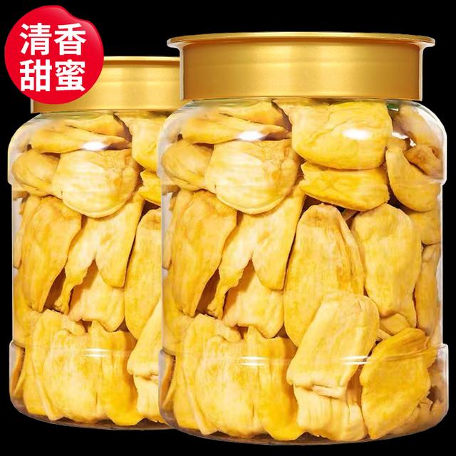 大片好货菠萝蜜干水果脆片水果干波罗蜜干休闲零食罐装160g