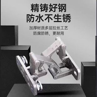 304不锈钢隐形门加厚合页外开干挂瓷砖消防栓石材们暗门承重铰链