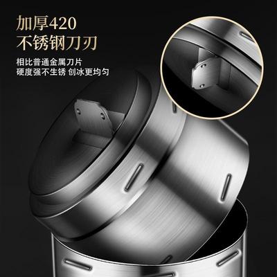 304不锈钢刨冰机家用小型刨冰机绵绵冰摆摊手摇破冰制雹冰碎冰机