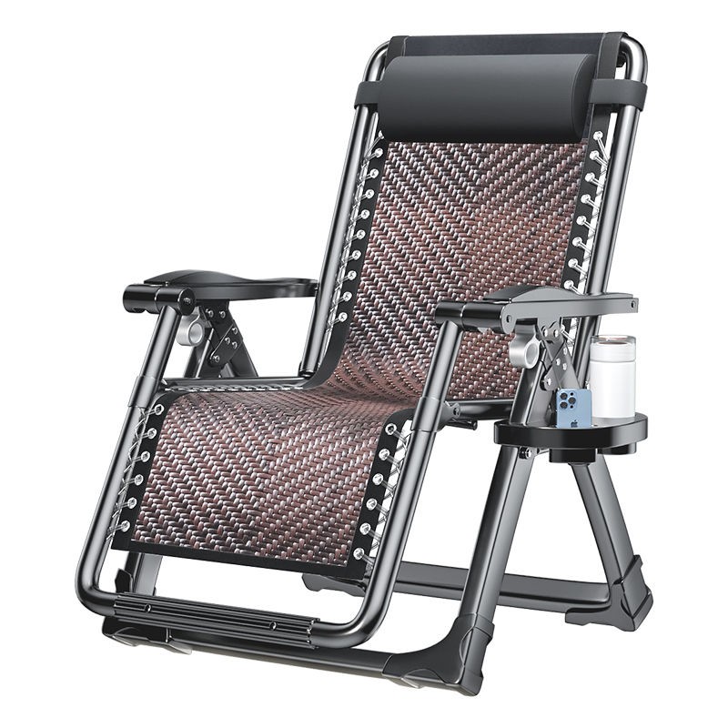 躺椅折叠午休苐一名可坐可躺午睡家用阳台沙滩两用藤椅懒人沙发椅