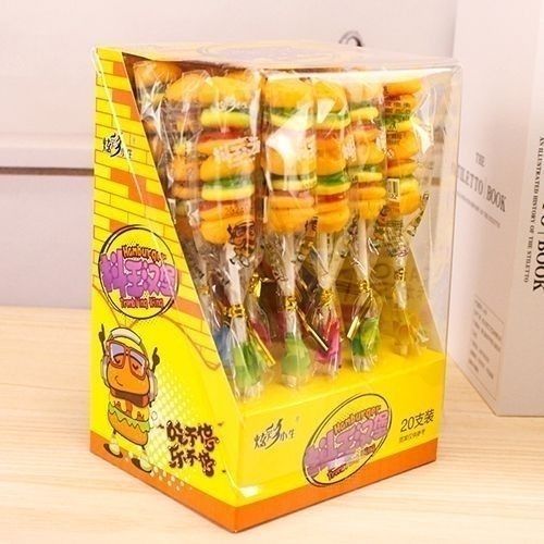 汉堡糖 橡皮糖 大汉堡糖西瓜泡泡糖儿童软糖零食风车