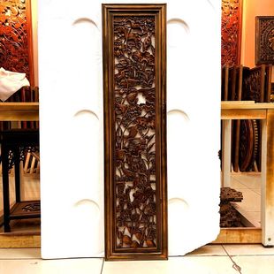 特价东阳木雕香樟木挂画香樟木摆件实木雕刻中式背景墙玄关装饰画