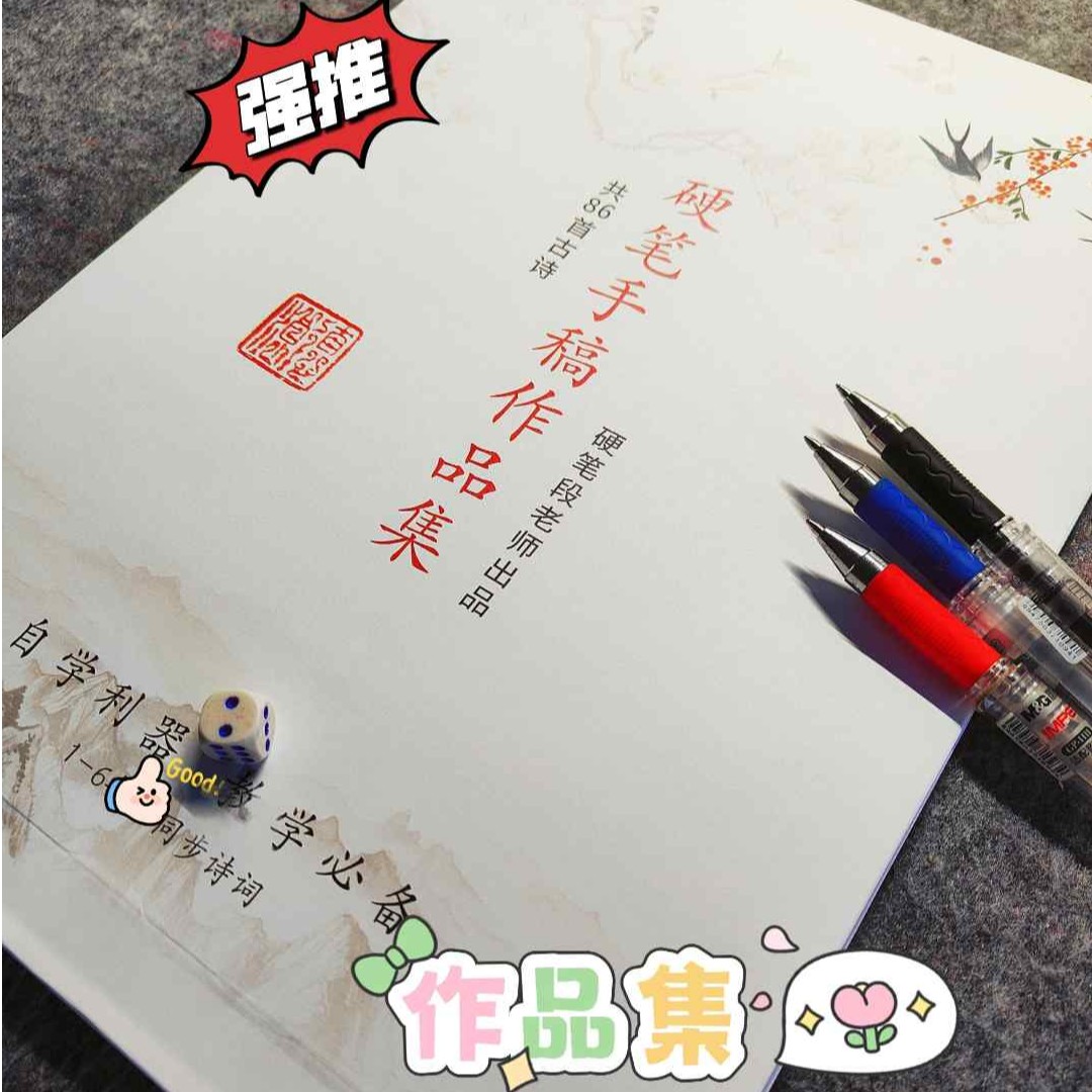 【段老师亲笔】古诗手稿 硬笔楷书有注解初学可用可临摹