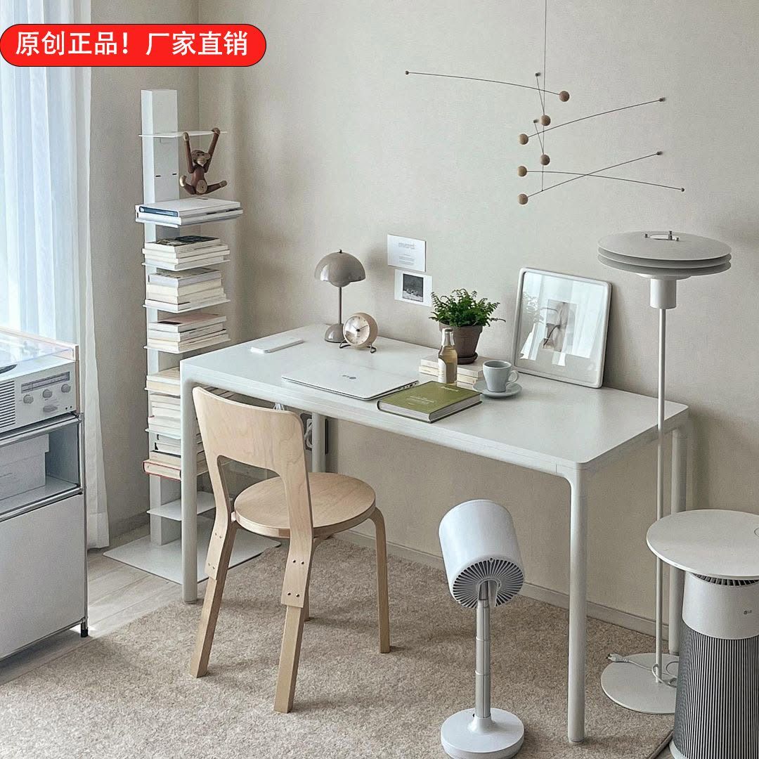 北欧ins轻奢极简笔记本台式电脑桌家用书桌高级桌面办公桌电竞桌