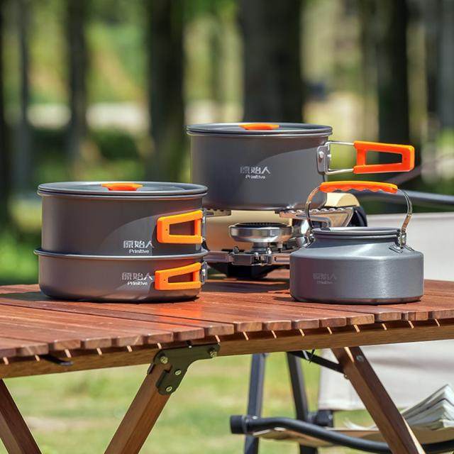 【原始人套锅】炊具锅具野营折叠水壶露营煎锅野炊装备方便烧水,户外/登山/野营/旅行用品,套锅/户外炊具,淘宝优惠券,粉丝福利购,淘宝优惠卷