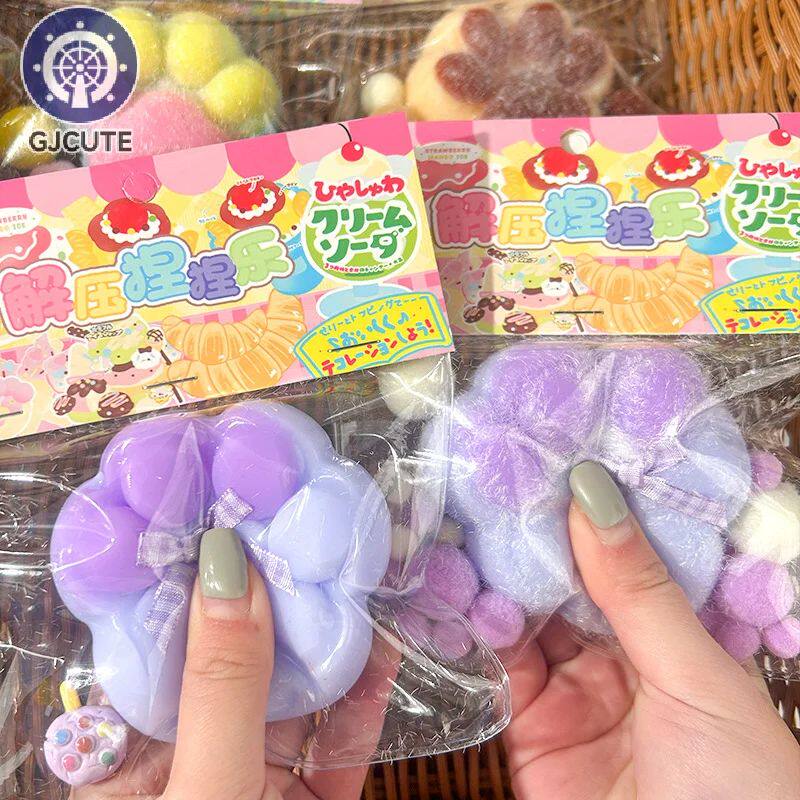 Cat Paw Mochi Taba Squishy Fidget Toy Cute Plush Cat Paw Sil