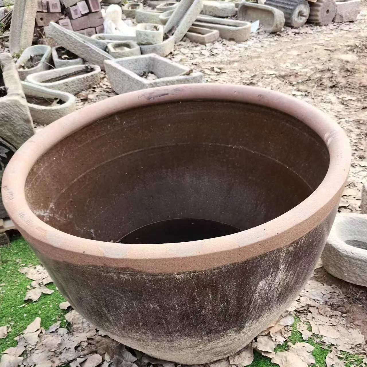 农村老旧土陶罐80年代复古装饰老物件摆件老式水缸民间粗陶酒坛子