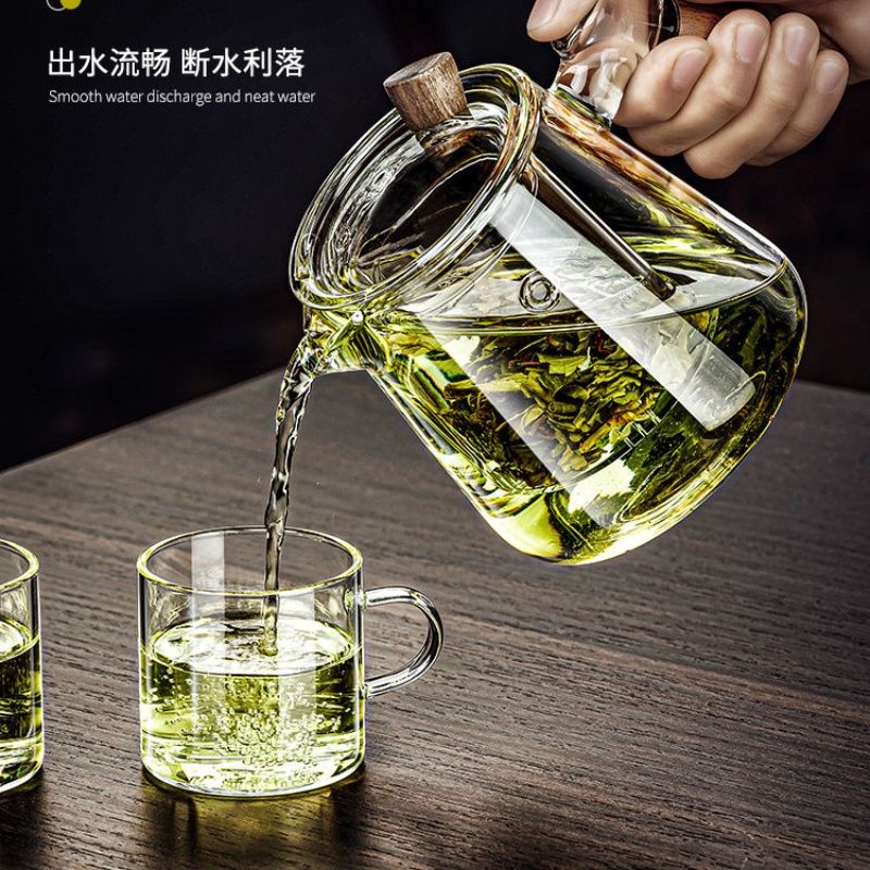 新疆西藏包邮茶壶轻奢现代高级感茶壶泡茶家用耐高温玻璃茶具套装