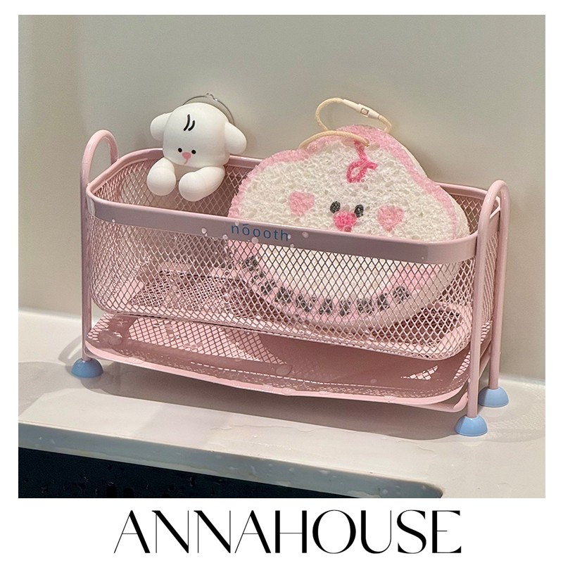 ANNAHOUSE抹布沥水架厨房水池海绵洗碗布水槽窄边水龙头NS